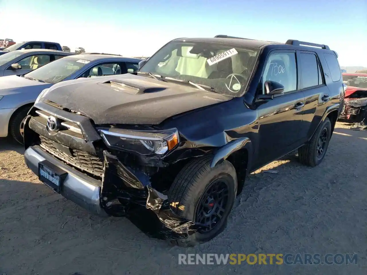 2 Photograph of a damaged car JTERU5JR7M5898865 TOYOTA 4RUNNER 2021