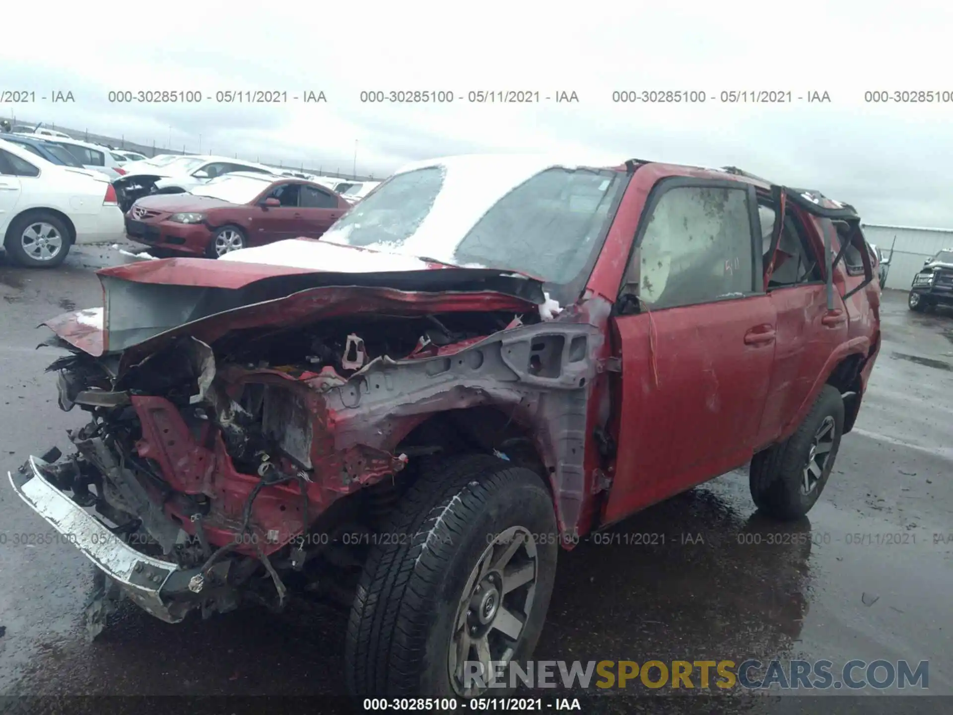 2 Photograph of a damaged car JTERU5JR7M5917205 TOYOTA 4RUNNER 2021