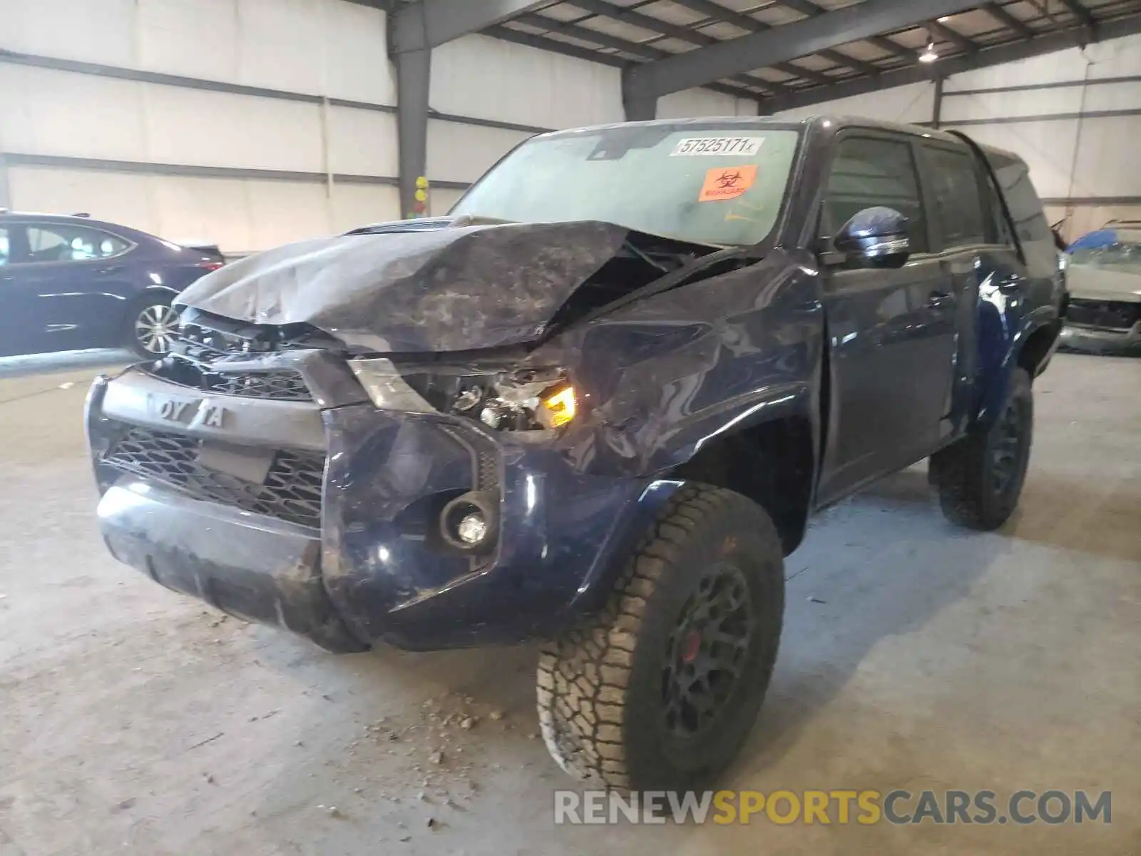 2 Photograph of a damaged car JTERU5JR8M5905788 TOYOTA 4RUNNER 2021