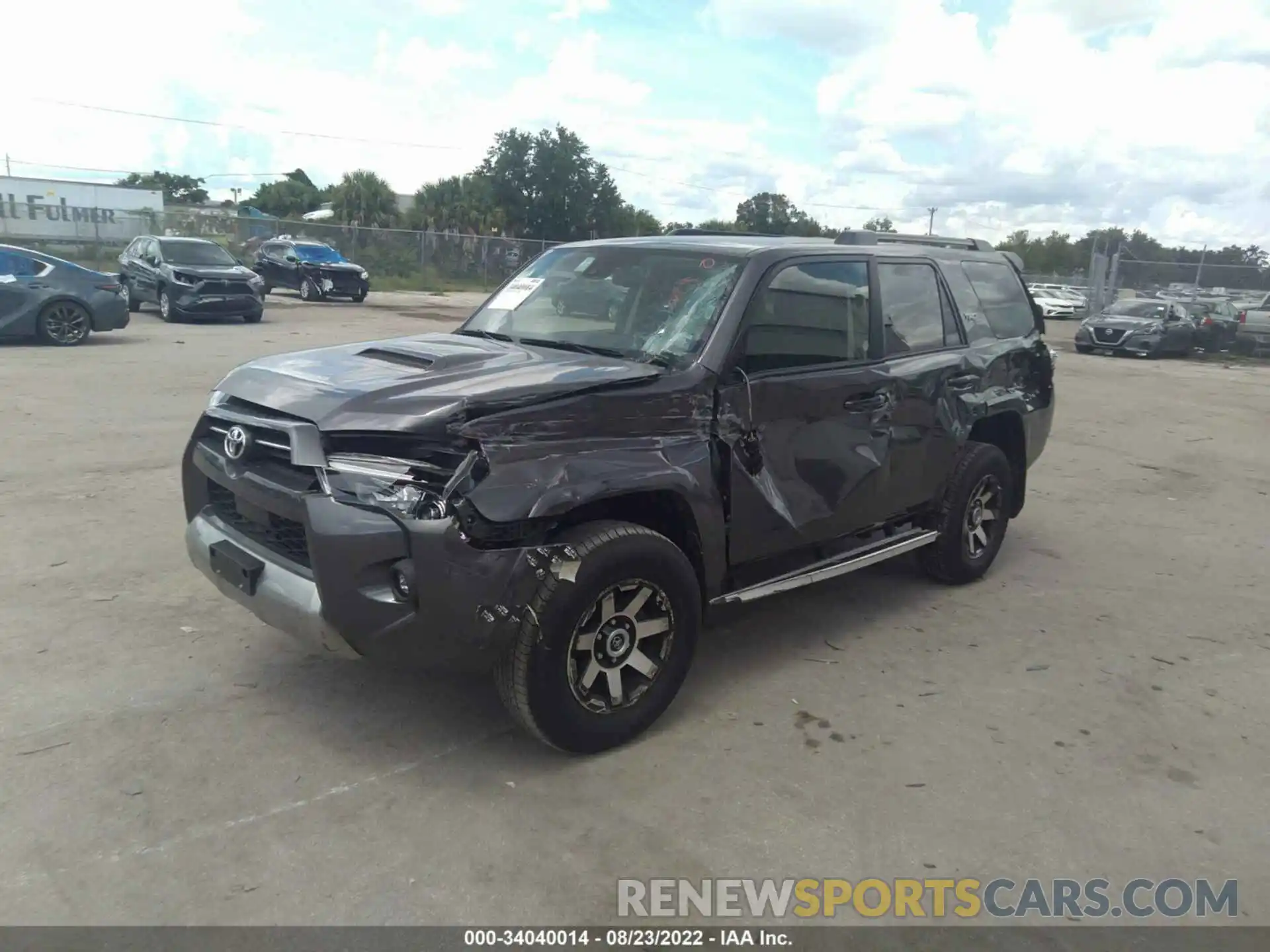 2 Photograph of a damaged car JTERU5JR8M5919674 TOYOTA 4RUNNER 2021