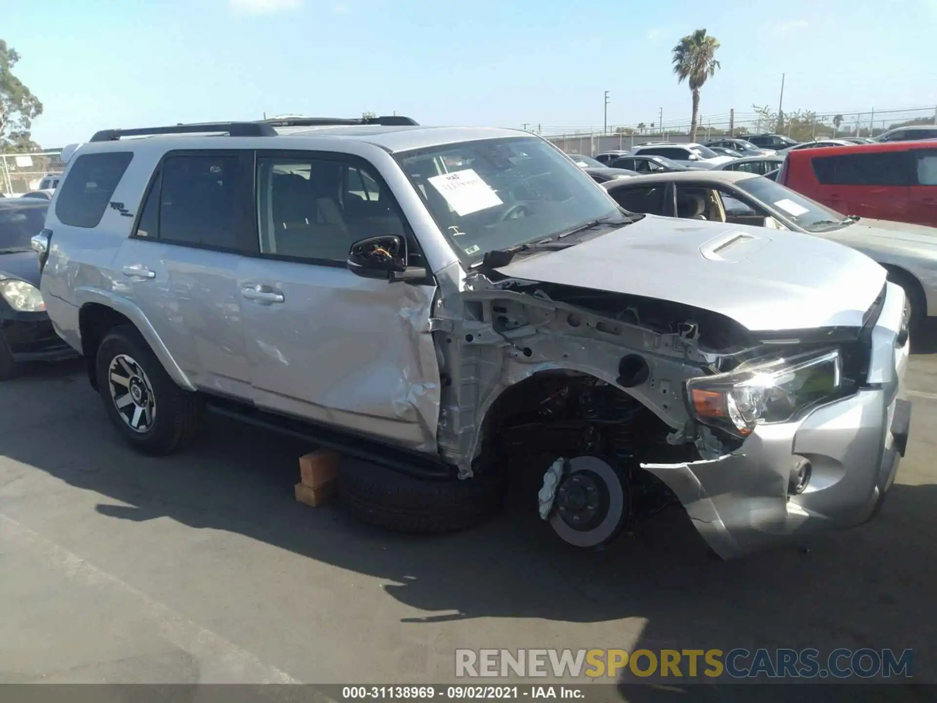 1 Photograph of a damaged car JTERU5JR8M5942260 TOYOTA 4RUNNER 2021