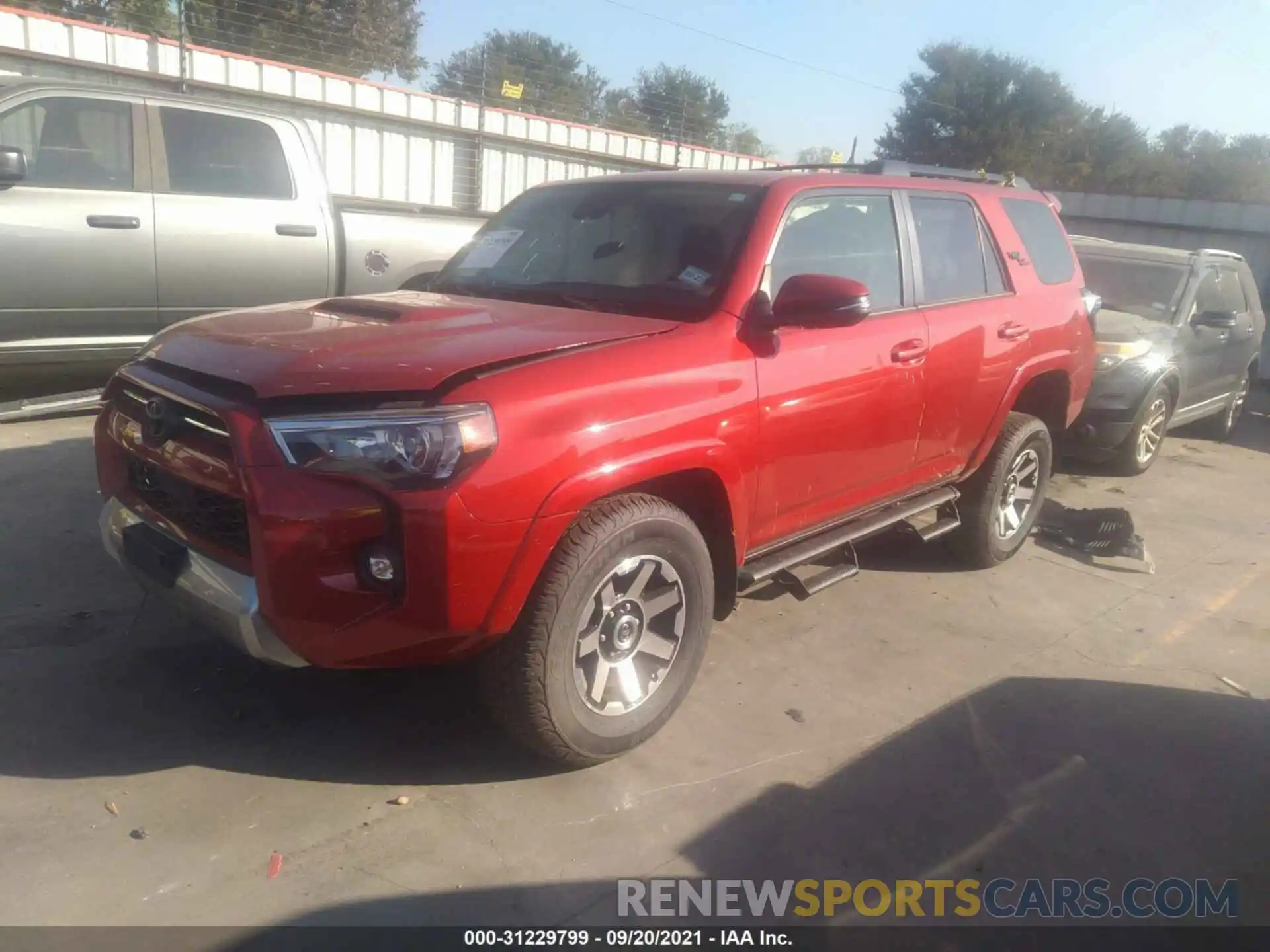 2 Photograph of a damaged car JTERU5JR9M5846170 TOYOTA 4RUNNER 2021