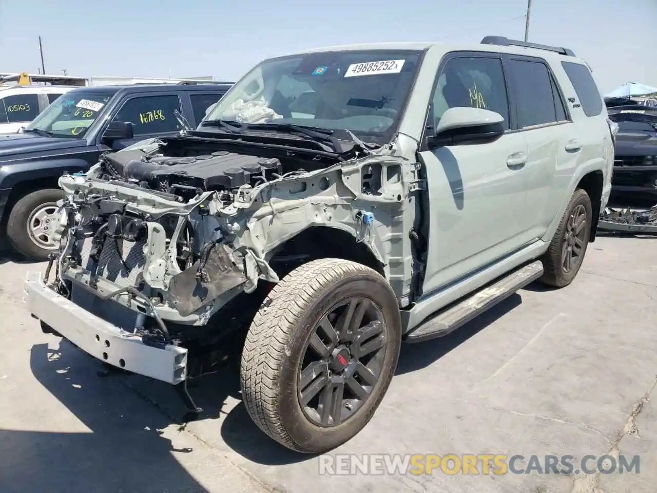 2 Photograph of a damaged car JTEAU5JR7N5258024 TOYOTA 4RUNNER 2022