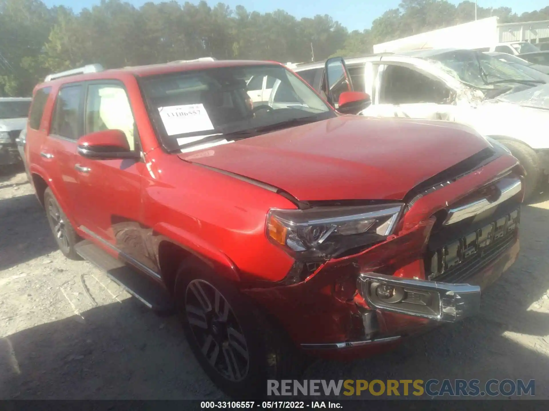 1 Photograph of a damaged car JTEDU5JR6N5257900 TOYOTA 4RUNNER 2022