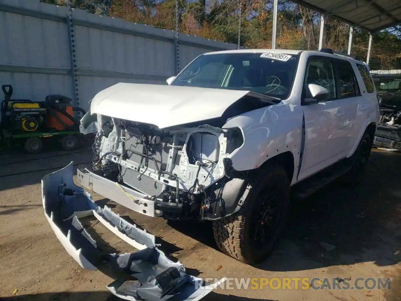 2 Photograph of a damaged car JTEEU5JR1N5254293 TOYOTA 4RUNNER 2022