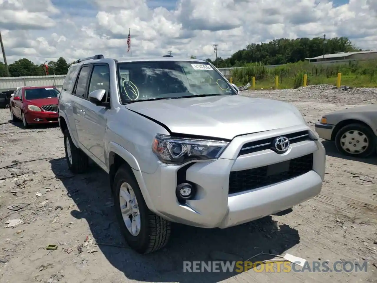 1 Photograph of a damaged car JTEEU5JR1N5261812 TOYOTA 4RUNNER 2022