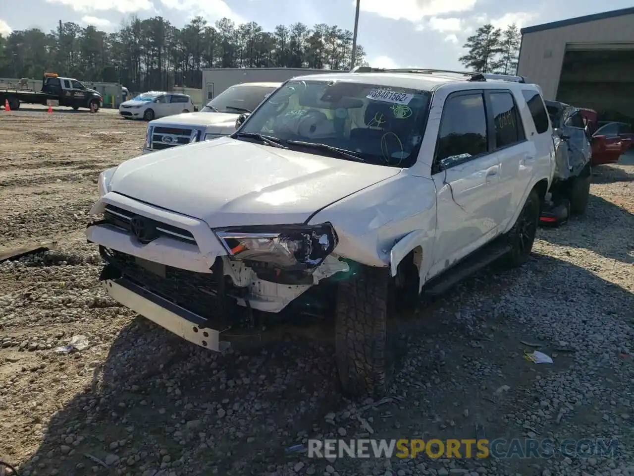 2 Photograph of a damaged car JTEEU5JR5N5255365 TOYOTA 4RUNNER 2022