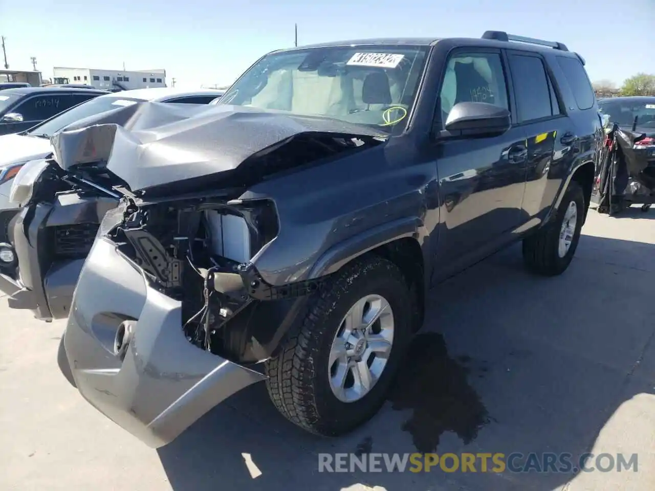 2 Photograph of a damaged car JTEEU5JR7N5253939 TOYOTA 4RUNNER 2022