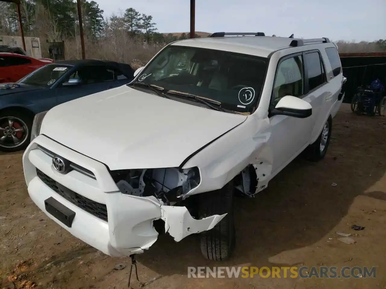 2 Photograph of a damaged car JTEEU5JR7N5254489 TOYOTA 4RUNNER 2022