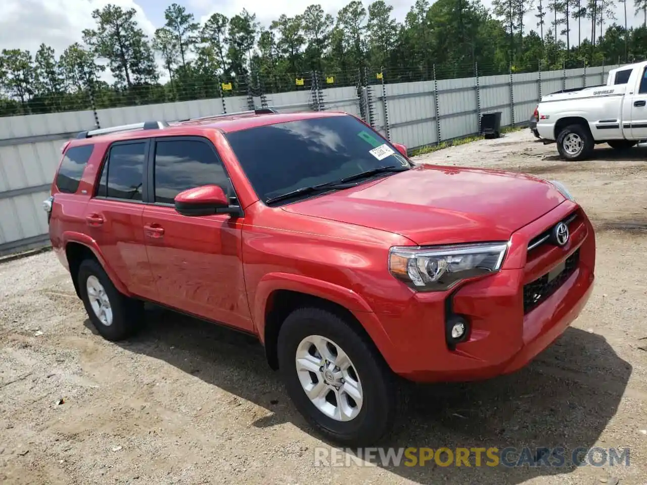 1 Photograph of a damaged car JTEEU5JR7N5256257 TOYOTA 4RUNNER 2022