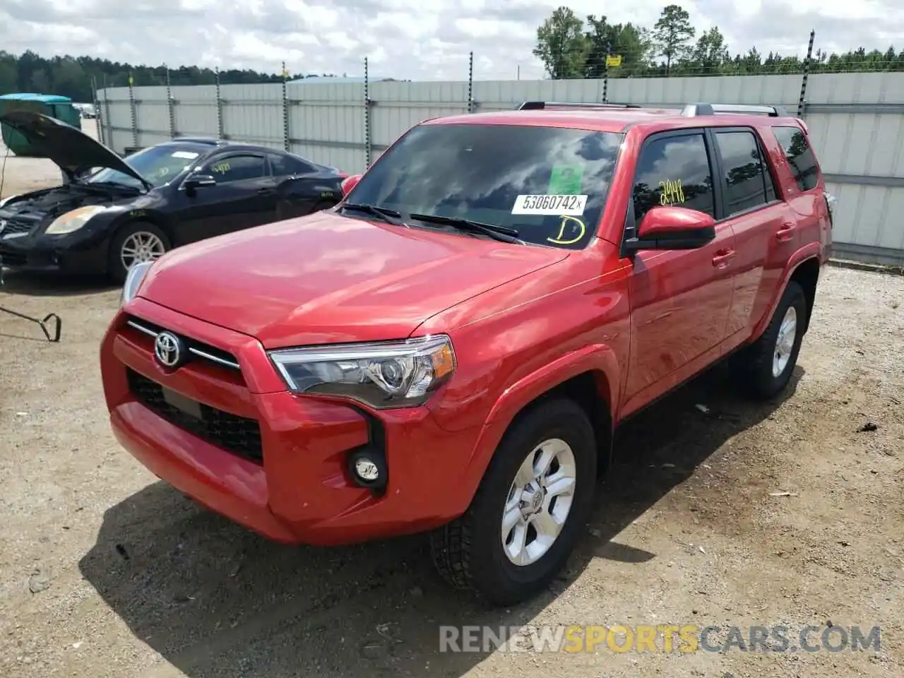 2 Photograph of a damaged car JTEEU5JR7N5256257 TOYOTA 4RUNNER 2022