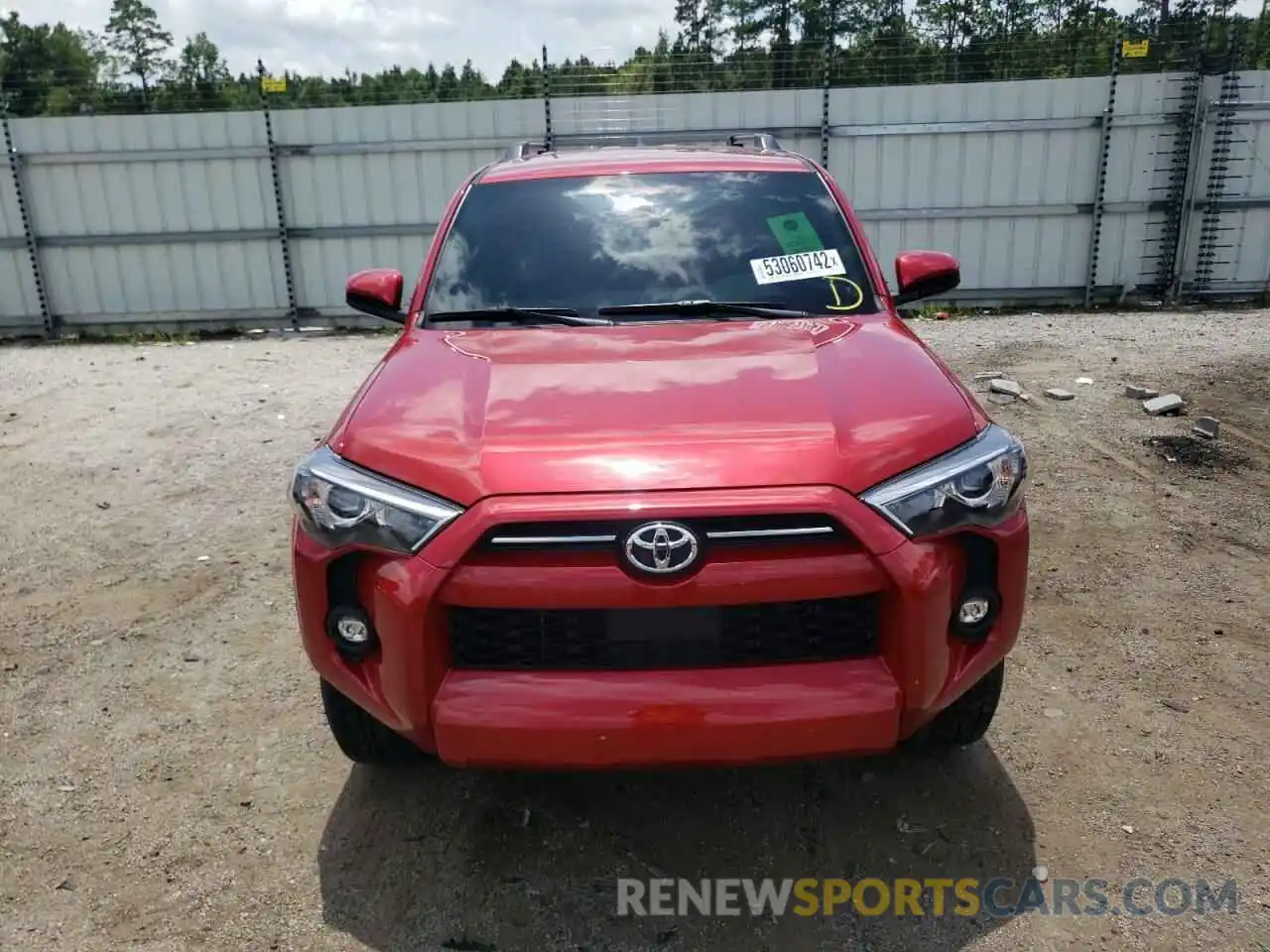 9 Photograph of a damaged car JTEEU5JR7N5256257 TOYOTA 4RUNNER 2022