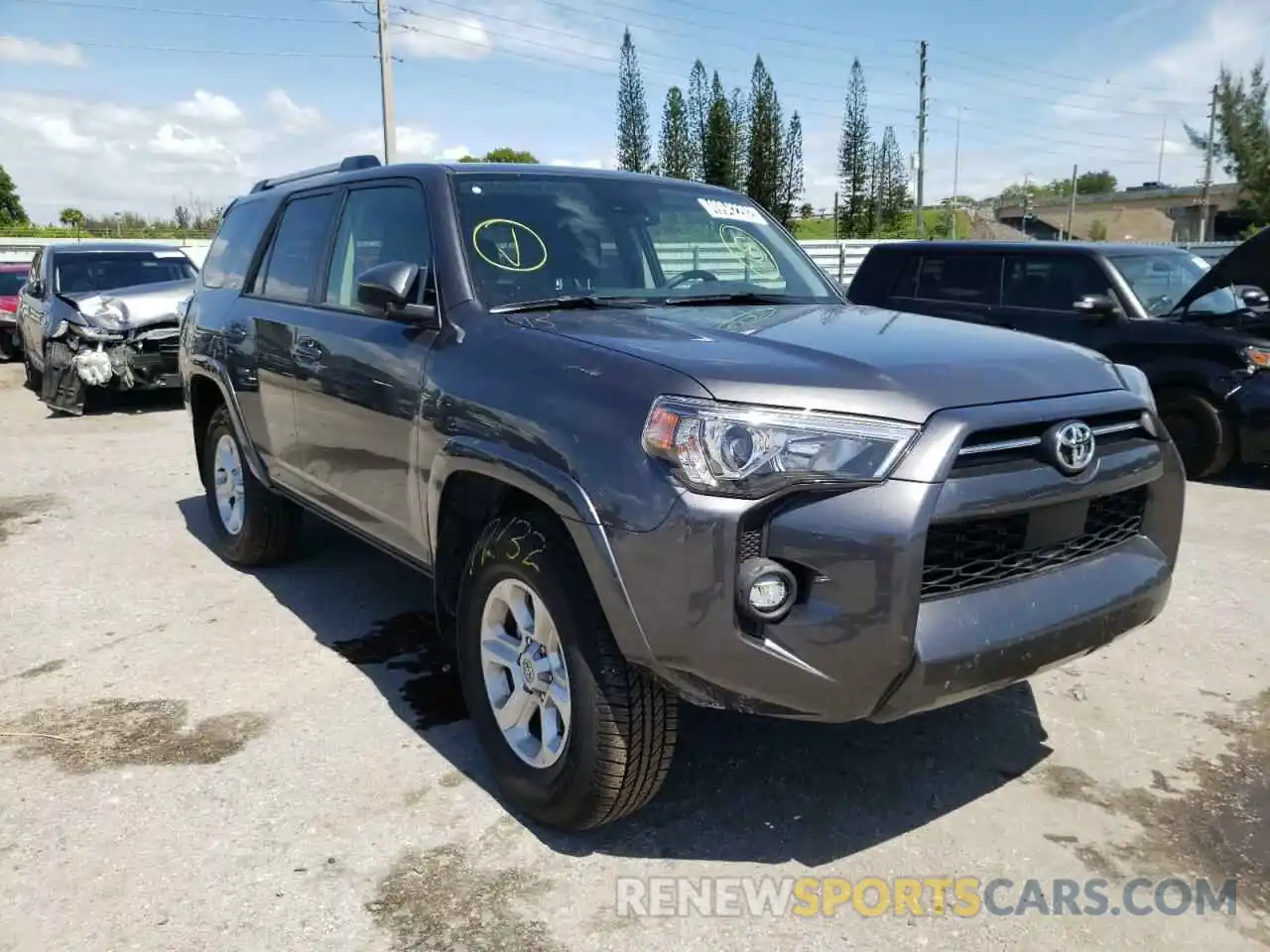 1 Photograph of a damaged car JTEEU5JR7N5264908 TOYOTA 4RUNNER 2022