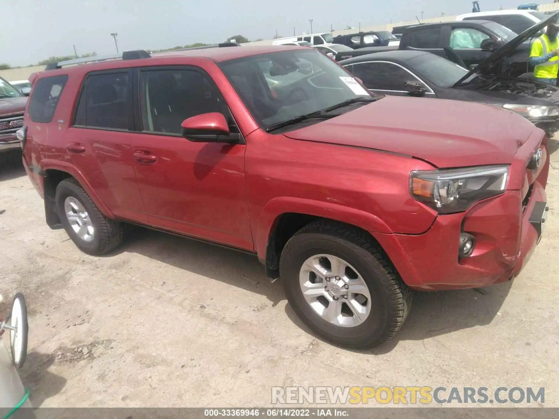 1 Photograph of a damaged car JTEEU5JR7N5265573 TOYOTA 4RUNNER 2022