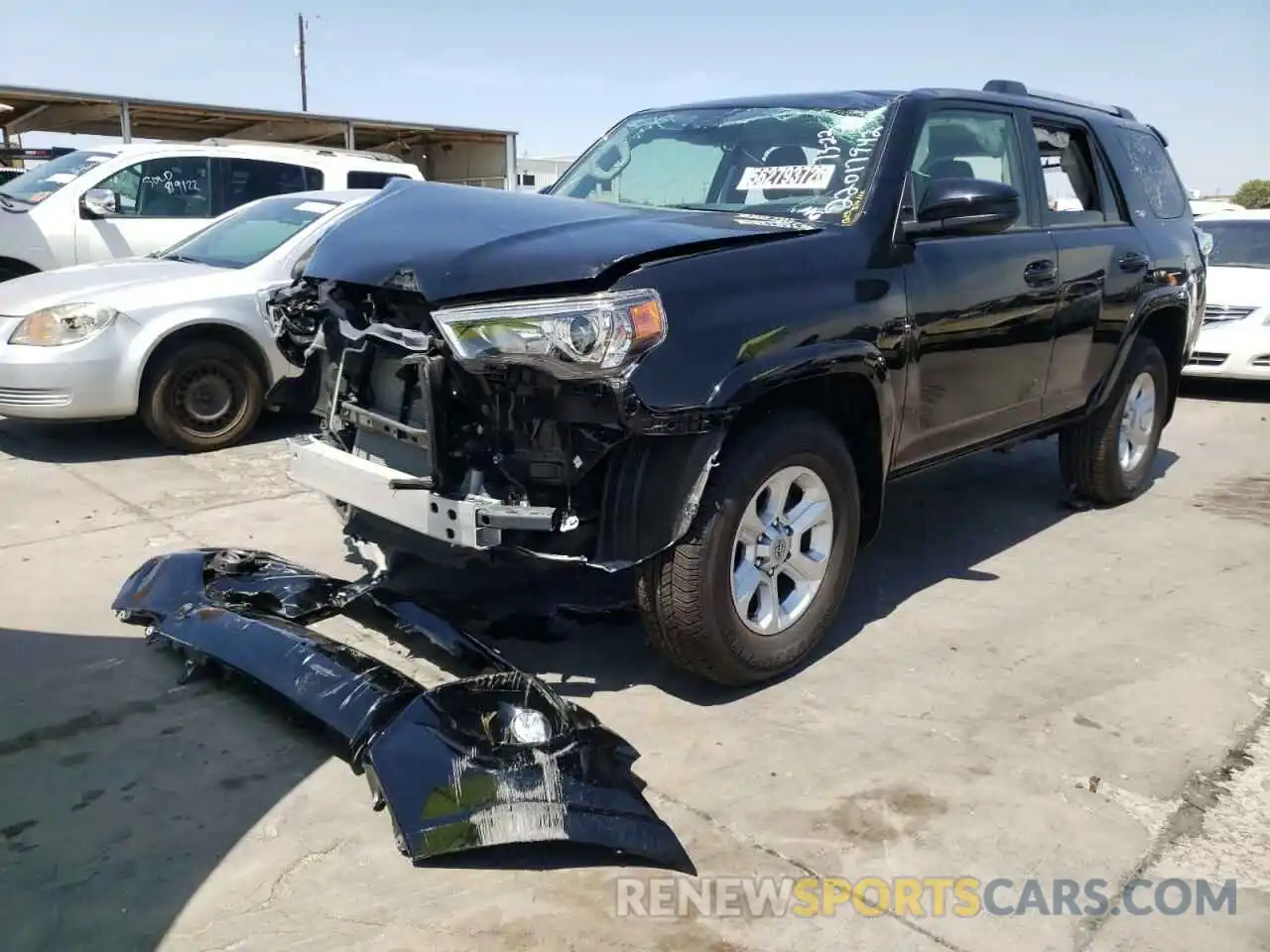 2 Photograph of a damaged car JTEEU5JRXN5260304 TOYOTA 4RUNNER 2022