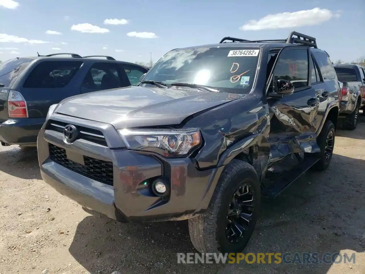 2 Photograph of a damaged car JTEFU5JR1N5259157 TOYOTA 4RUNNER 2022