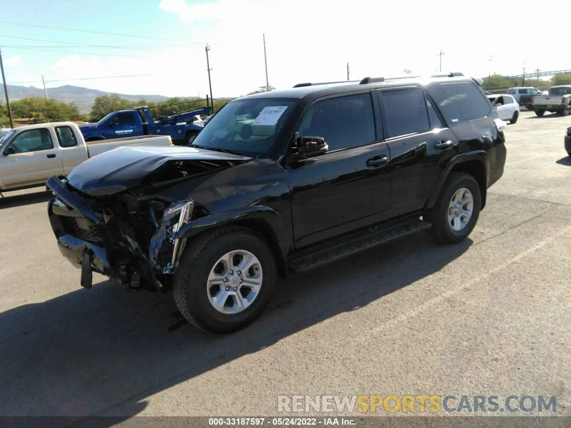 2 Photograph of a damaged car JTEFU5JR1N5266447 TOYOTA 4RUNNER 2022