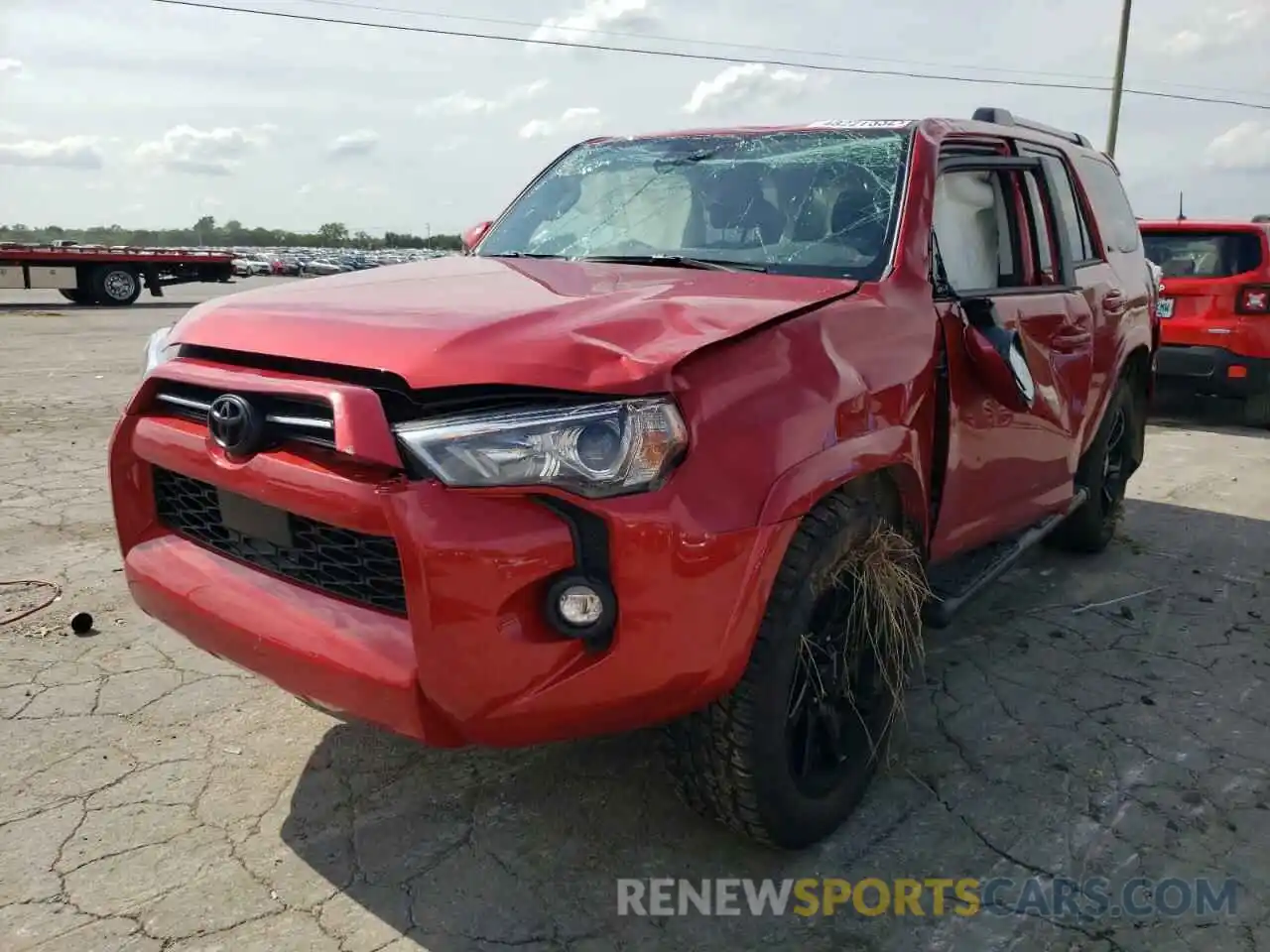 2 Photograph of a damaged car JTEFU5JR3N5266014 TOYOTA 4RUNNER 2022