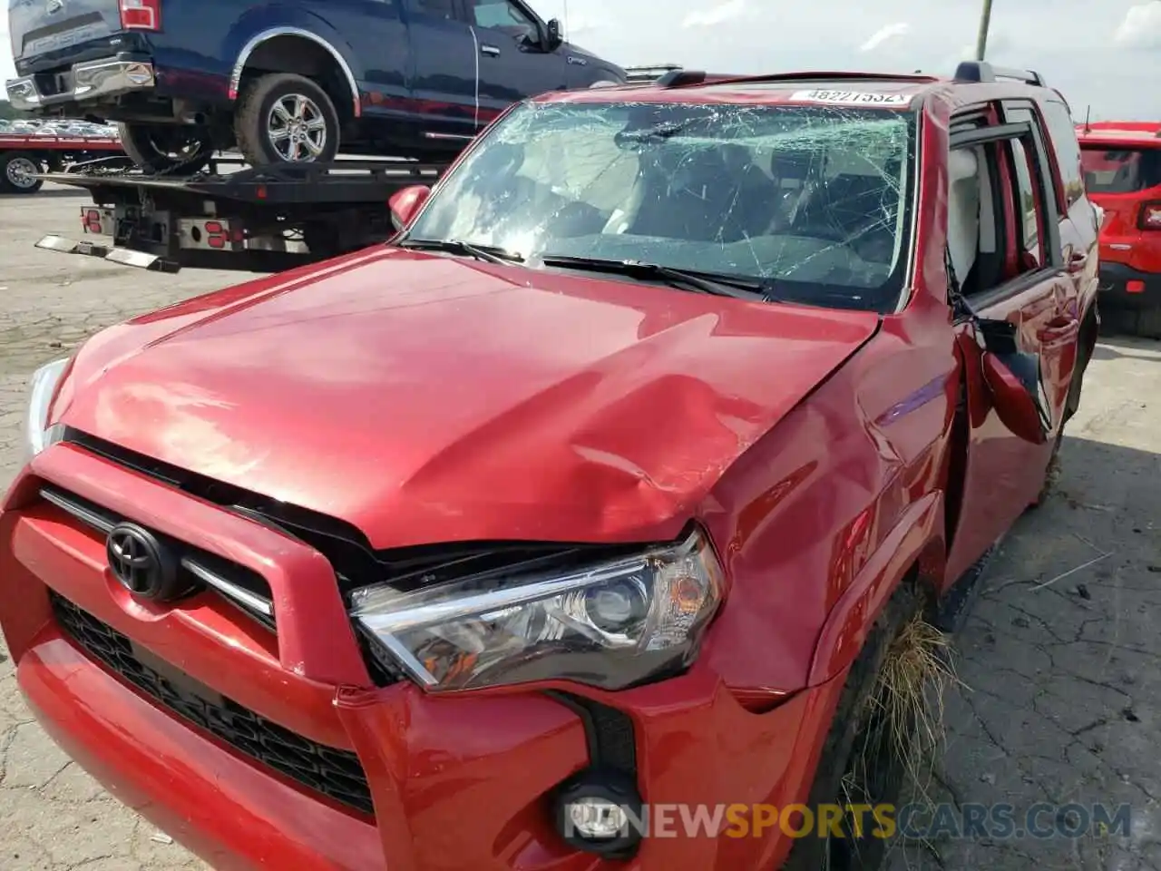 9 Photograph of a damaged car JTEFU5JR3N5266014 TOYOTA 4RUNNER 2022