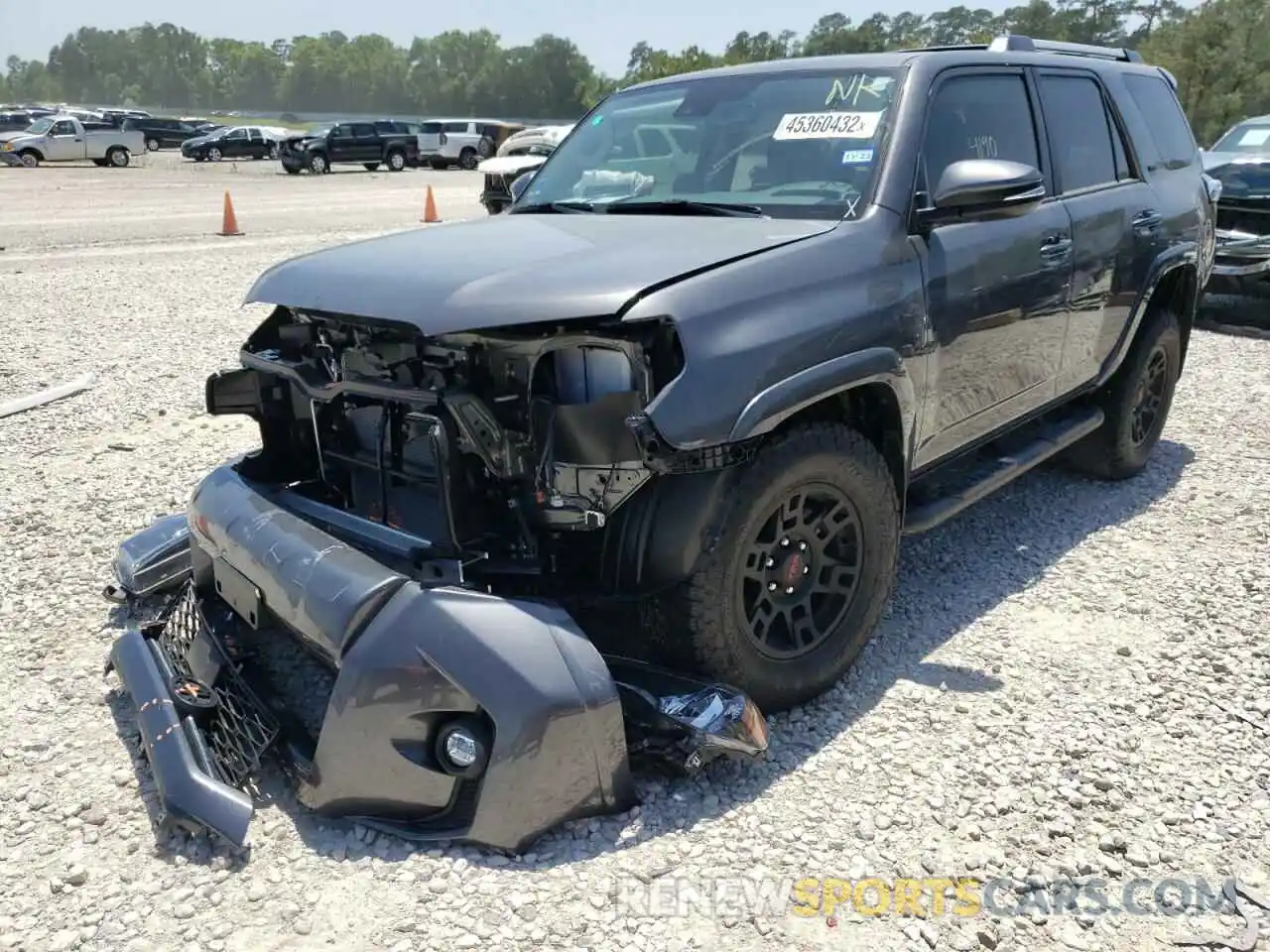 2 Photograph of a damaged car JTEFU5JR4N5257063 TOYOTA 4RUNNER 2022