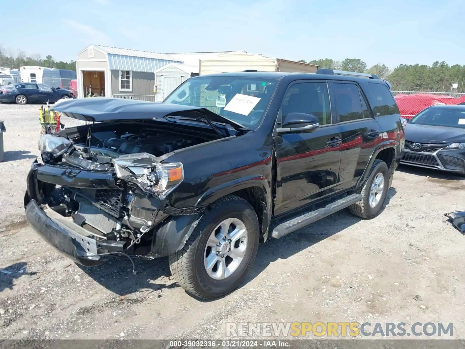 2 Photograph of a damaged car JTEFU5JR6N5267481 TOYOTA 4RUNNER 2022