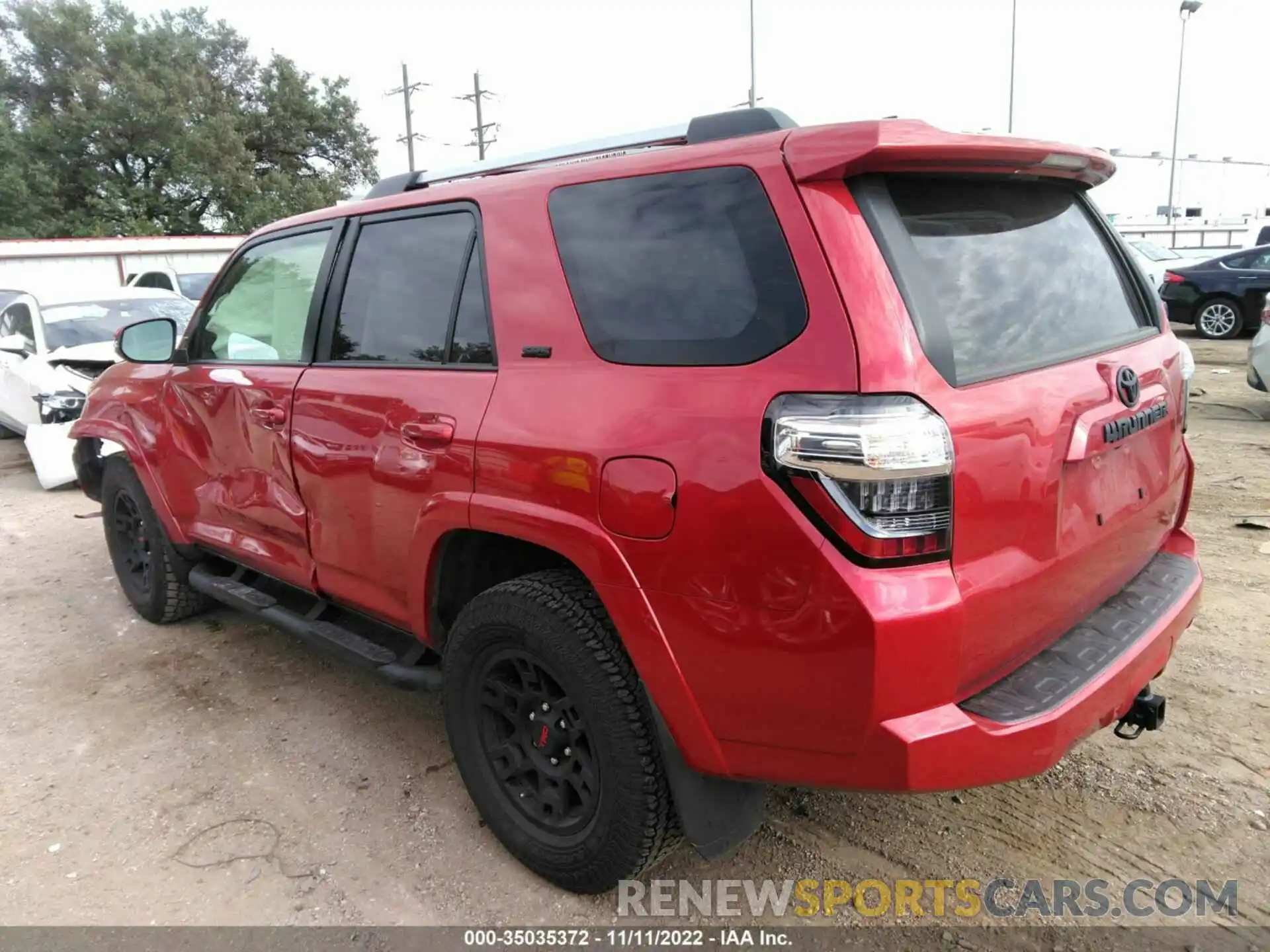 3 Photograph of a damaged car JTEFU5JR6N5269344 TOYOTA 4RUNNER 2022