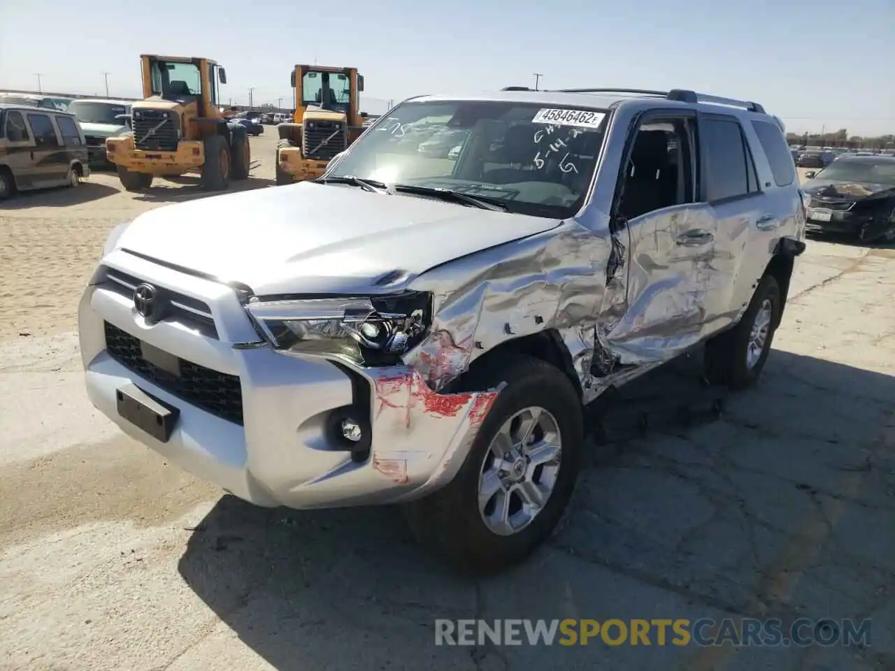 2 Photograph of a damaged car JTEFU5JR7N5254304 TOYOTA 4RUNNER 2022