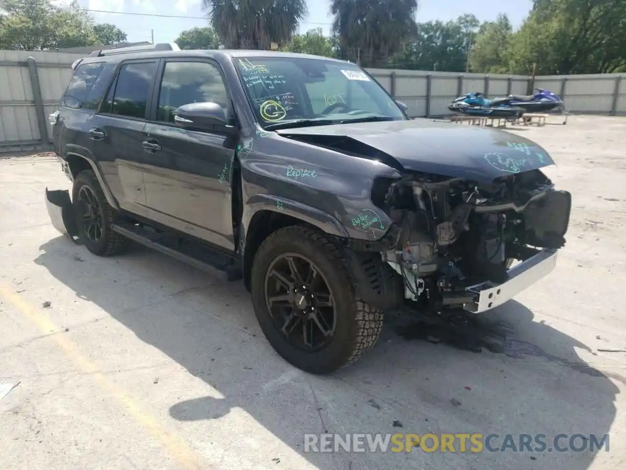 1 Photograph of a damaged car JTEFU5JR8N5253422 TOYOTA 4RUNNER 2022