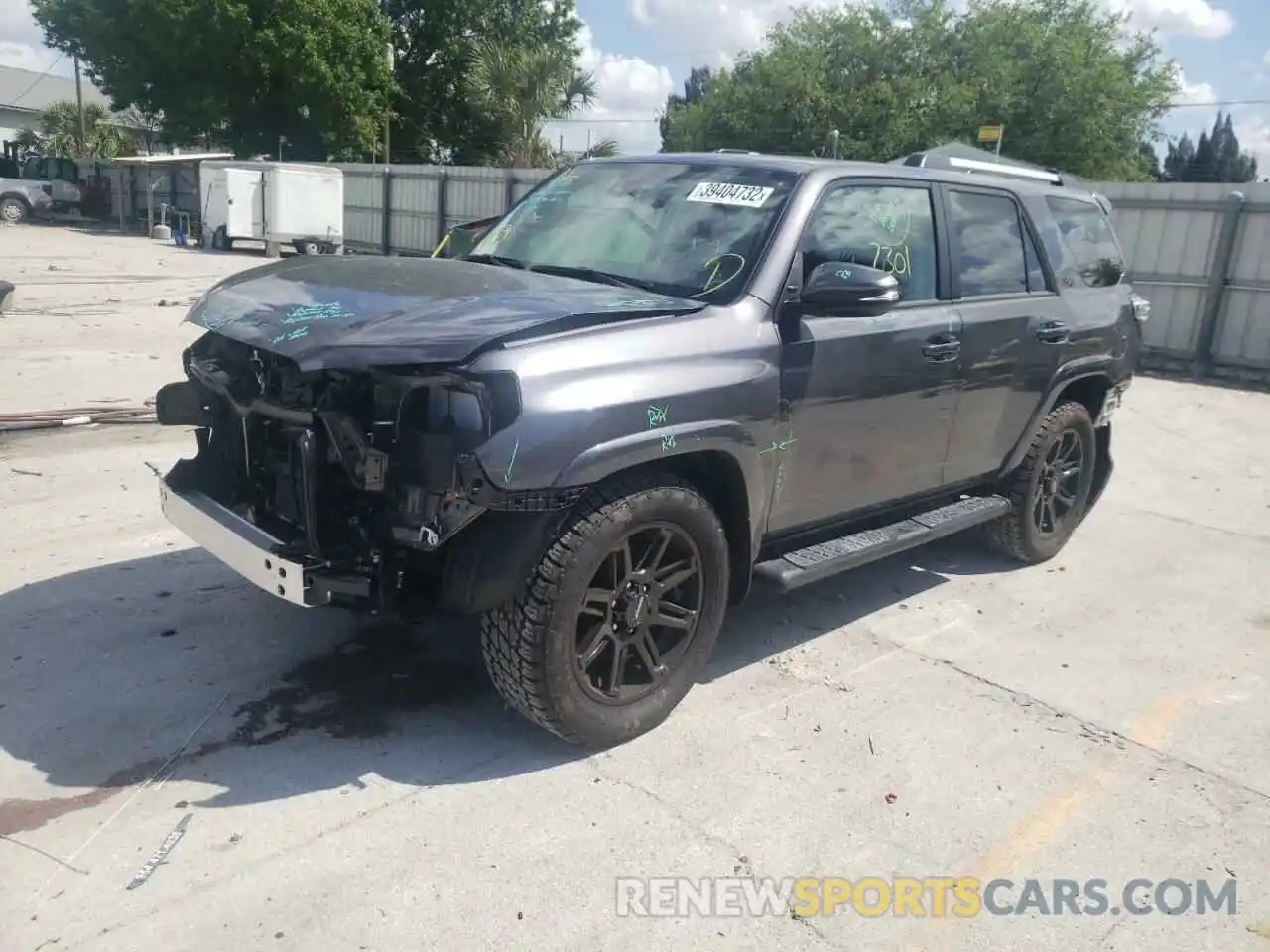 2 Photograph of a damaged car JTEFU5JR8N5253422 TOYOTA 4RUNNER 2022