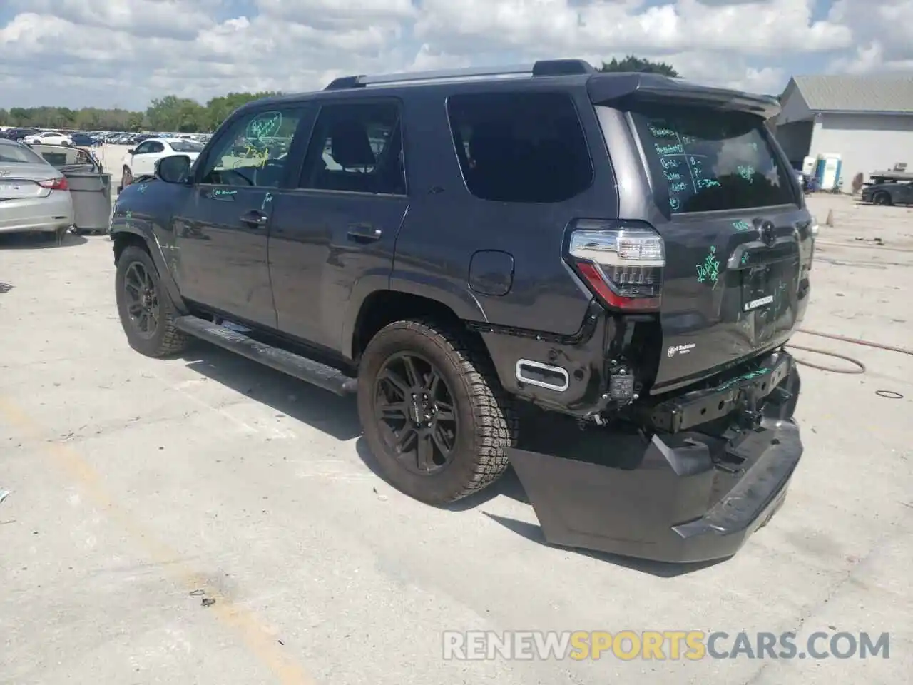 3 Photograph of a damaged car JTEFU5JR8N5253422 TOYOTA 4RUNNER 2022