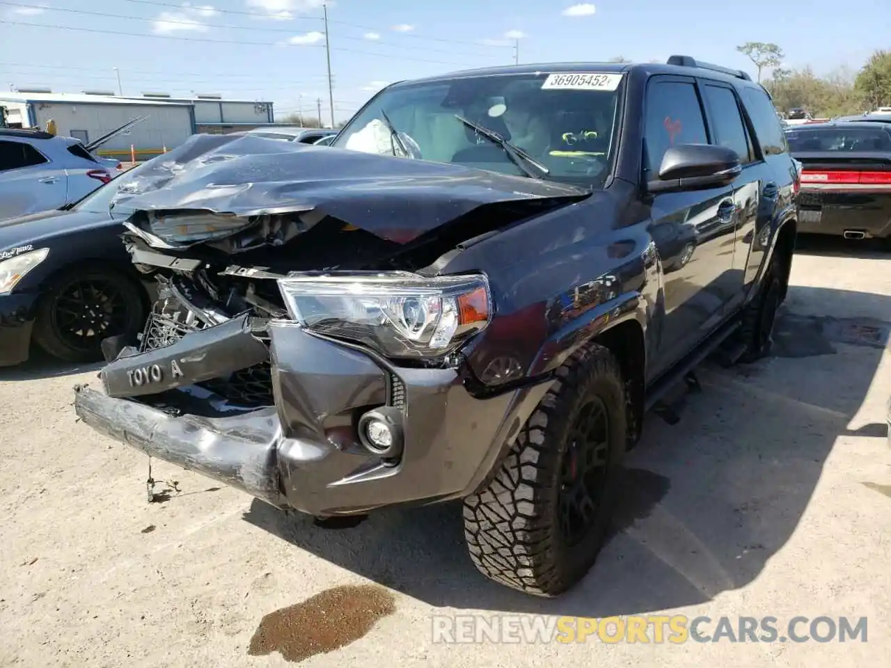 2 Photograph of a damaged car JTEFU5JR9N5259486 TOYOTA 4RUNNER 2022