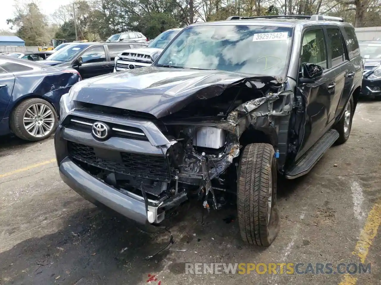 2 Photograph of a damaged car JTEFU5JRXN5261795 TOYOTA 4RUNNER 2022