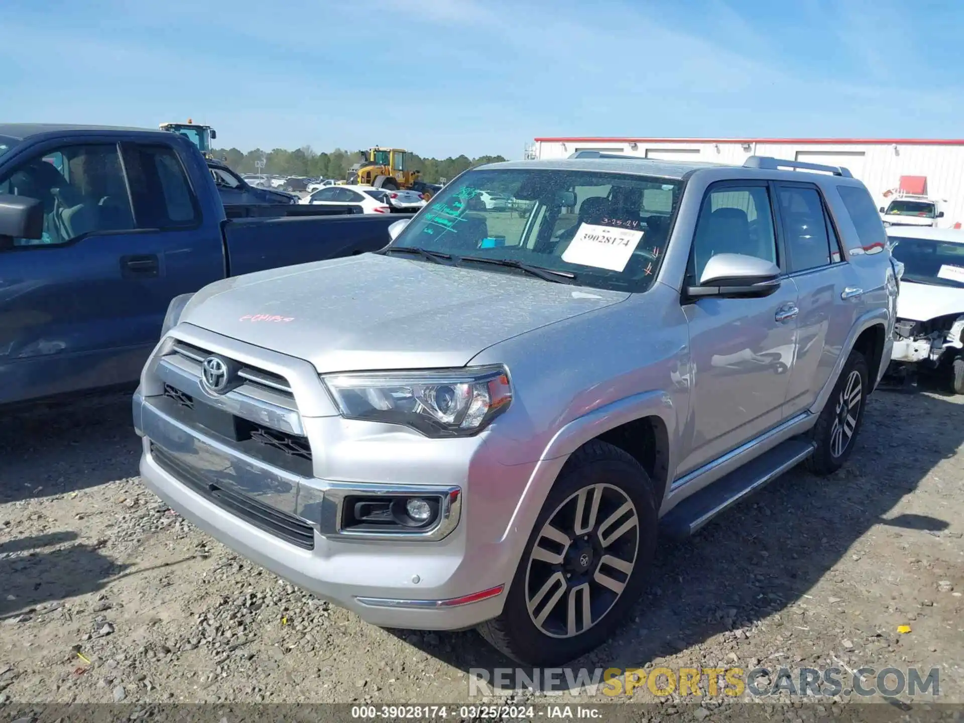 2 Photograph of a damaged car JTEKU5JR0N6037346 TOYOTA 4RUNNER 2022