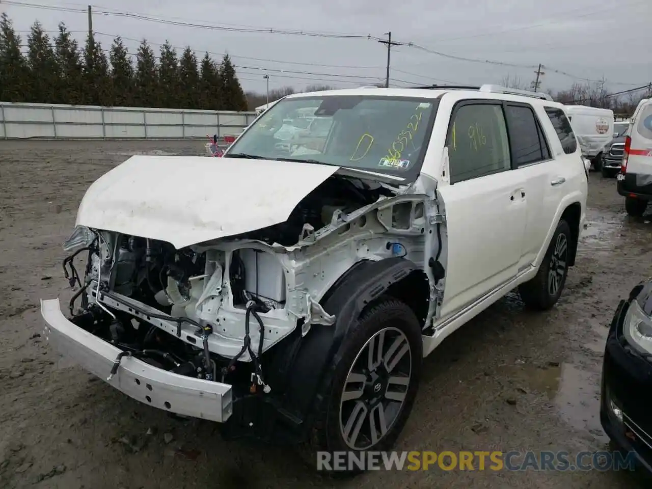 2 Photograph of a damaged car JTEKU5JR1N6000208 TOYOTA 4RUNNER 2022