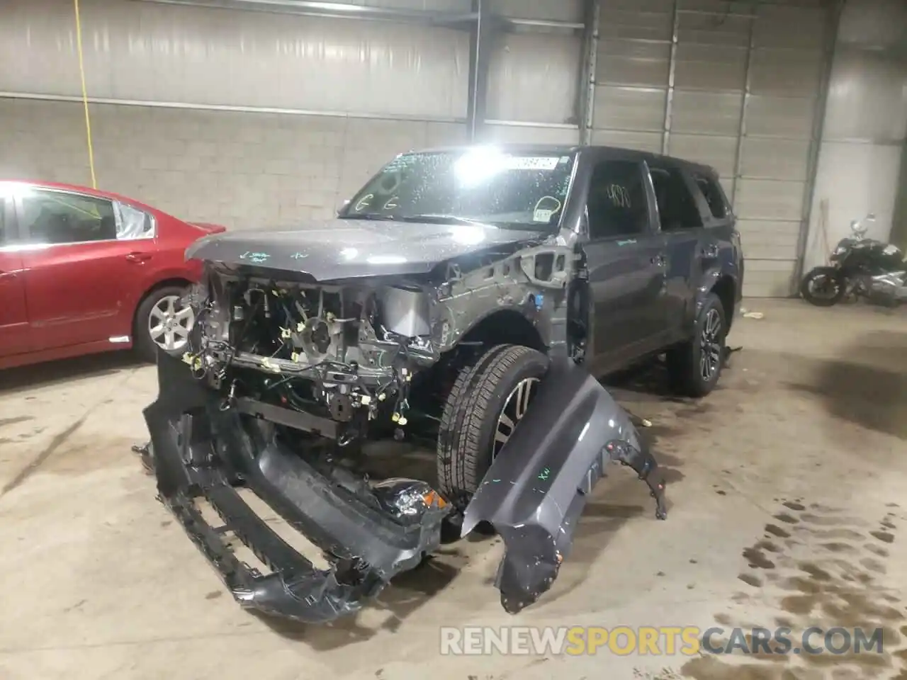 2 Photograph of a damaged car JTEKU5JR4N5971743 TOYOTA 4RUNNER 2022