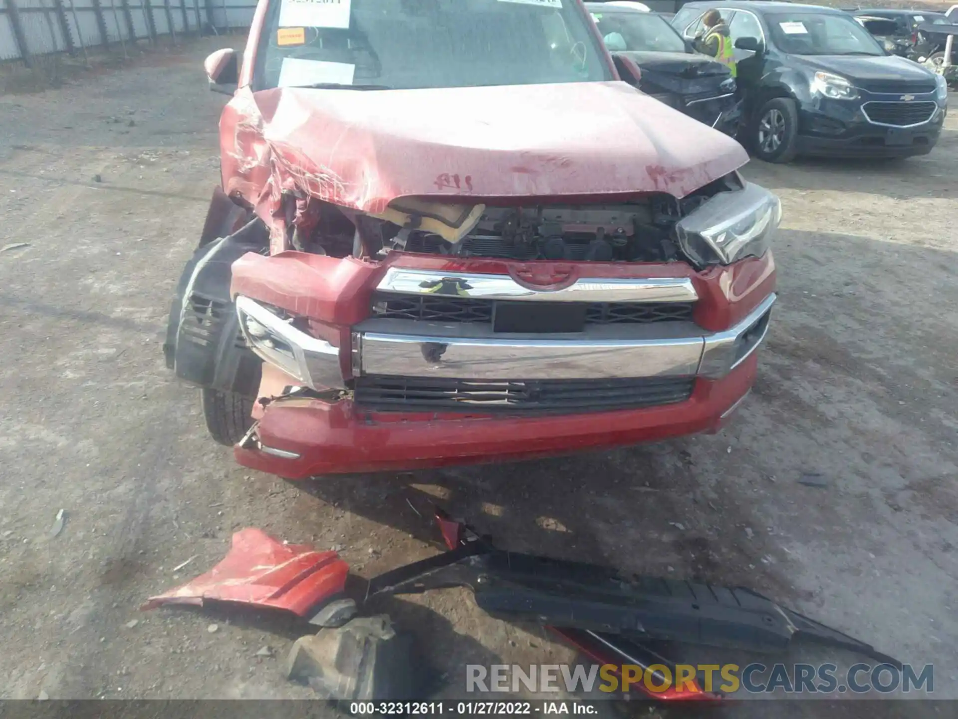 6 Photograph of a damaged car JTEKU5JR4N5975081 TOYOTA 4RUNNER 2022