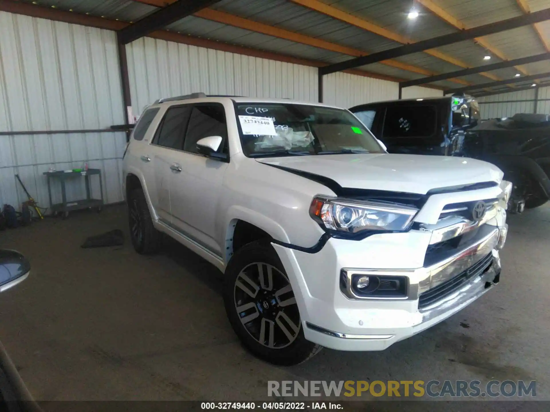 1 Photograph of a damaged car JTEKU5JR5N6002298 TOYOTA 4RUNNER 2022