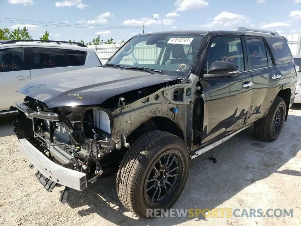 2 Photograph of a damaged car JTEKU5JR5N6049413 TOYOTA 4RUNNER 2022