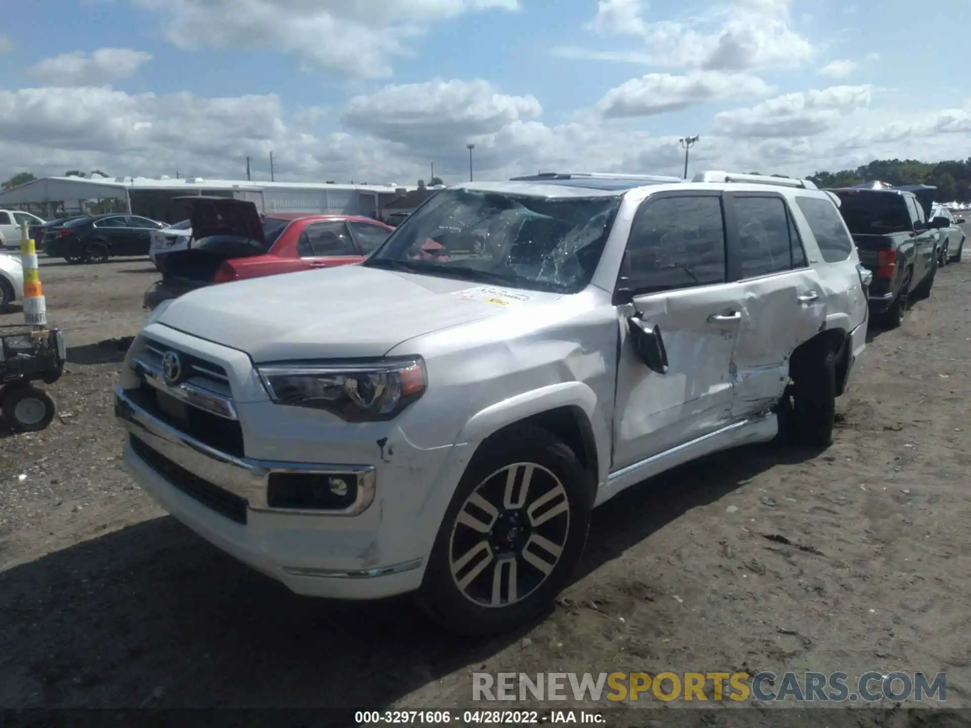 2 Photograph of a damaged car JTEKU5JR6N5987832 TOYOTA 4RUNNER 2022