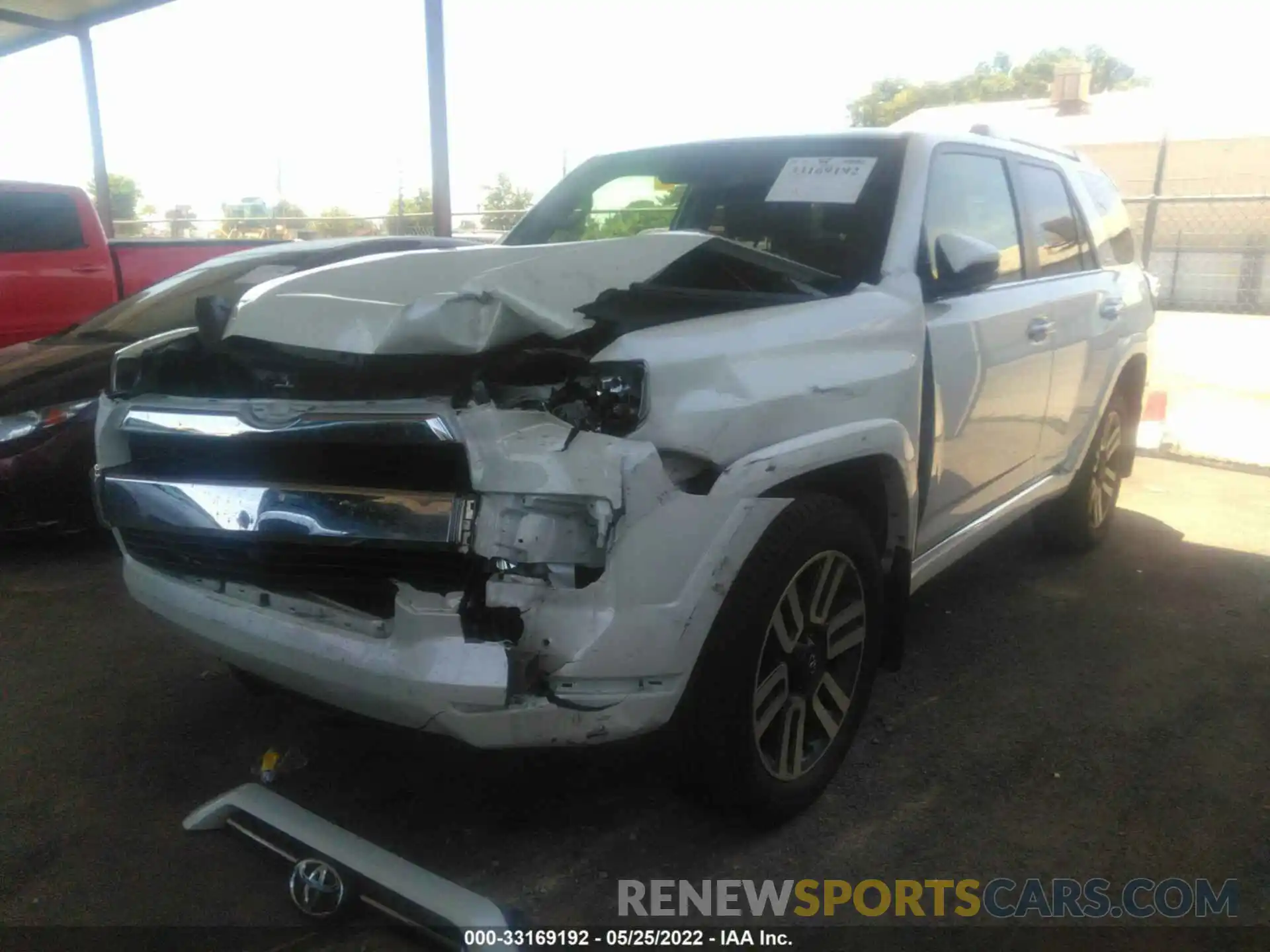 2 Photograph of a damaged car JTEKU5JR7N5986107 TOYOTA 4RUNNER 2022