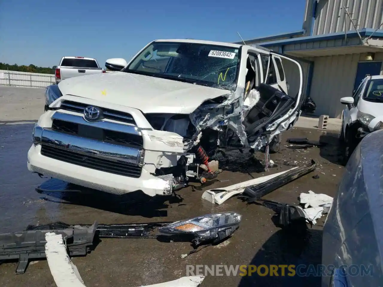 2 Photograph of a damaged car JTEKU5JR7N6011360 TOYOTA 4RUNNER 2022