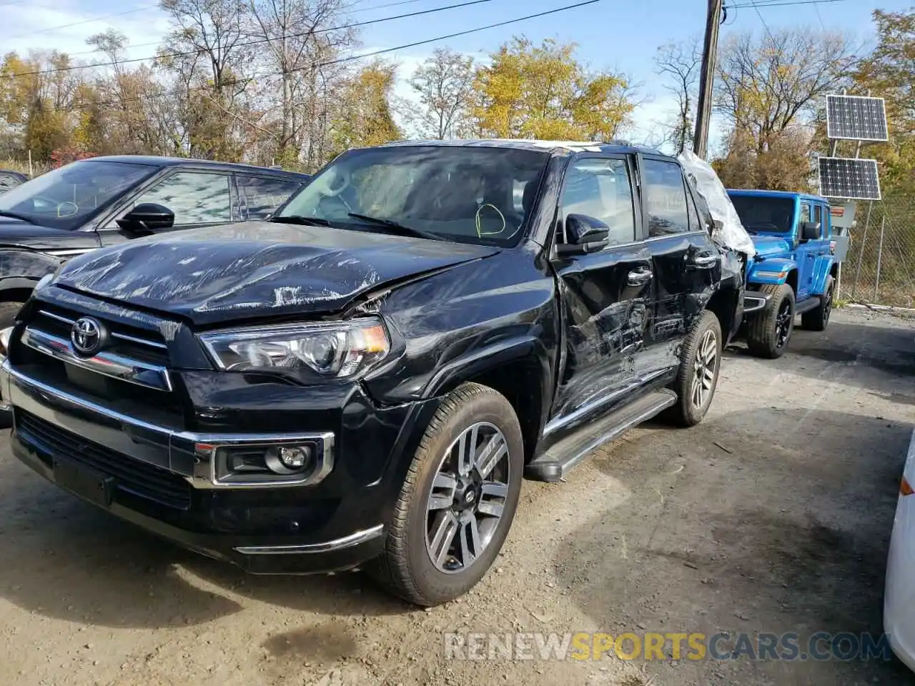 2 Photograph of a damaged car JTEKU5JR8N6037577 TOYOTA 4RUNNER 2022