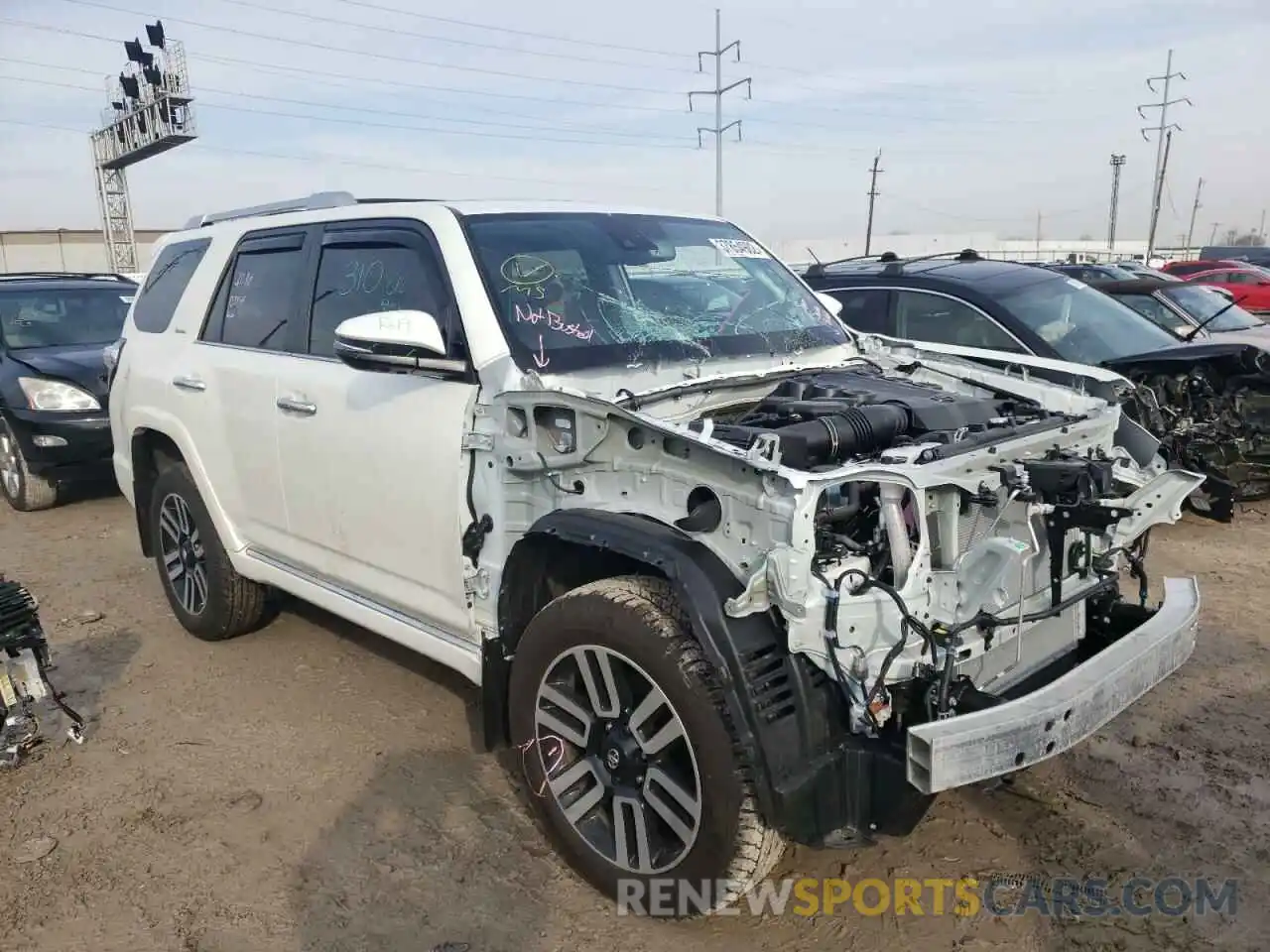 1 Photograph of a damaged car JTEKU5JRXN5990300 TOYOTA 4RUNNER 2022