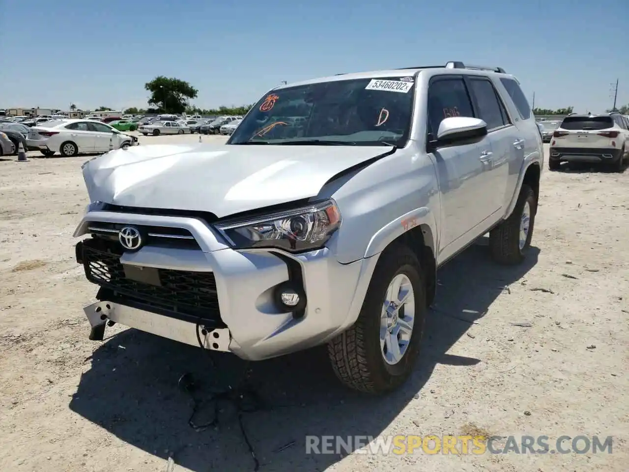 2 Photograph of a damaged car JTEMU5JR1N5972910 TOYOTA 4RUNNER 2022