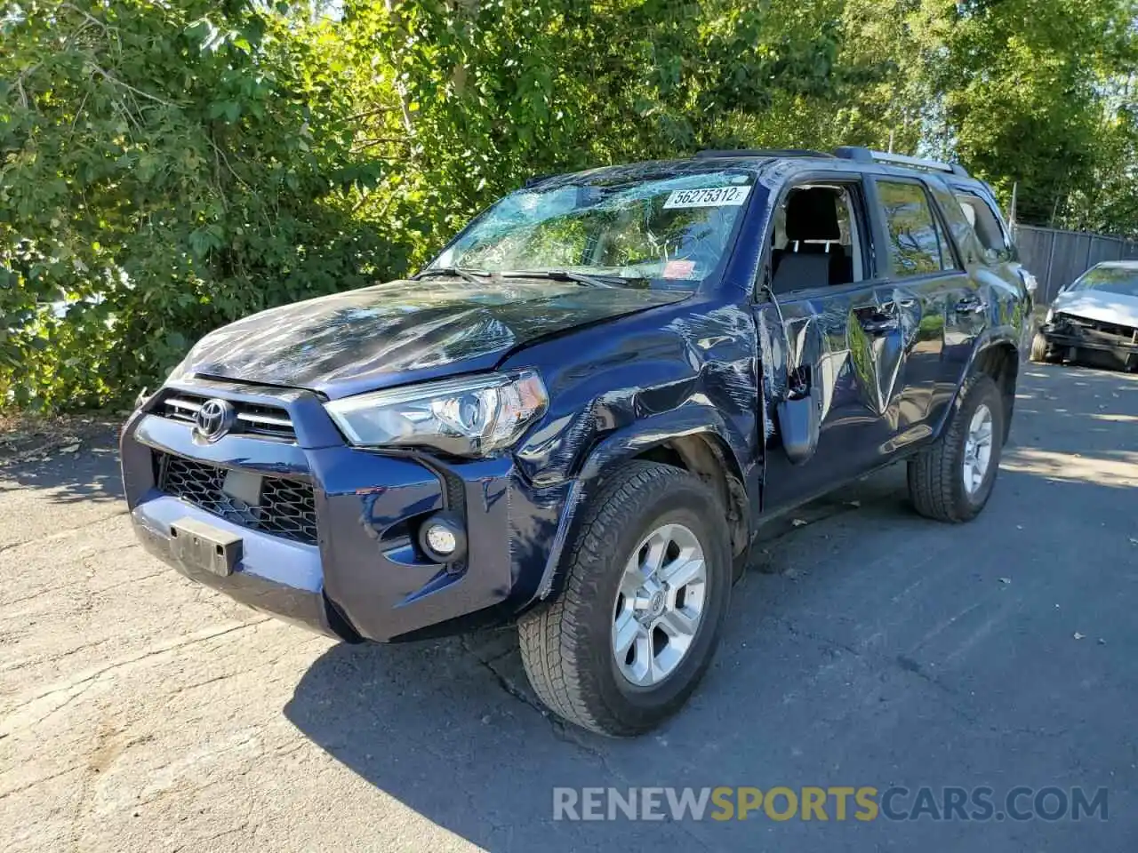 2 Photograph of a damaged car JTEMU5JR3N5986355 TOYOTA 4RUNNER 2022