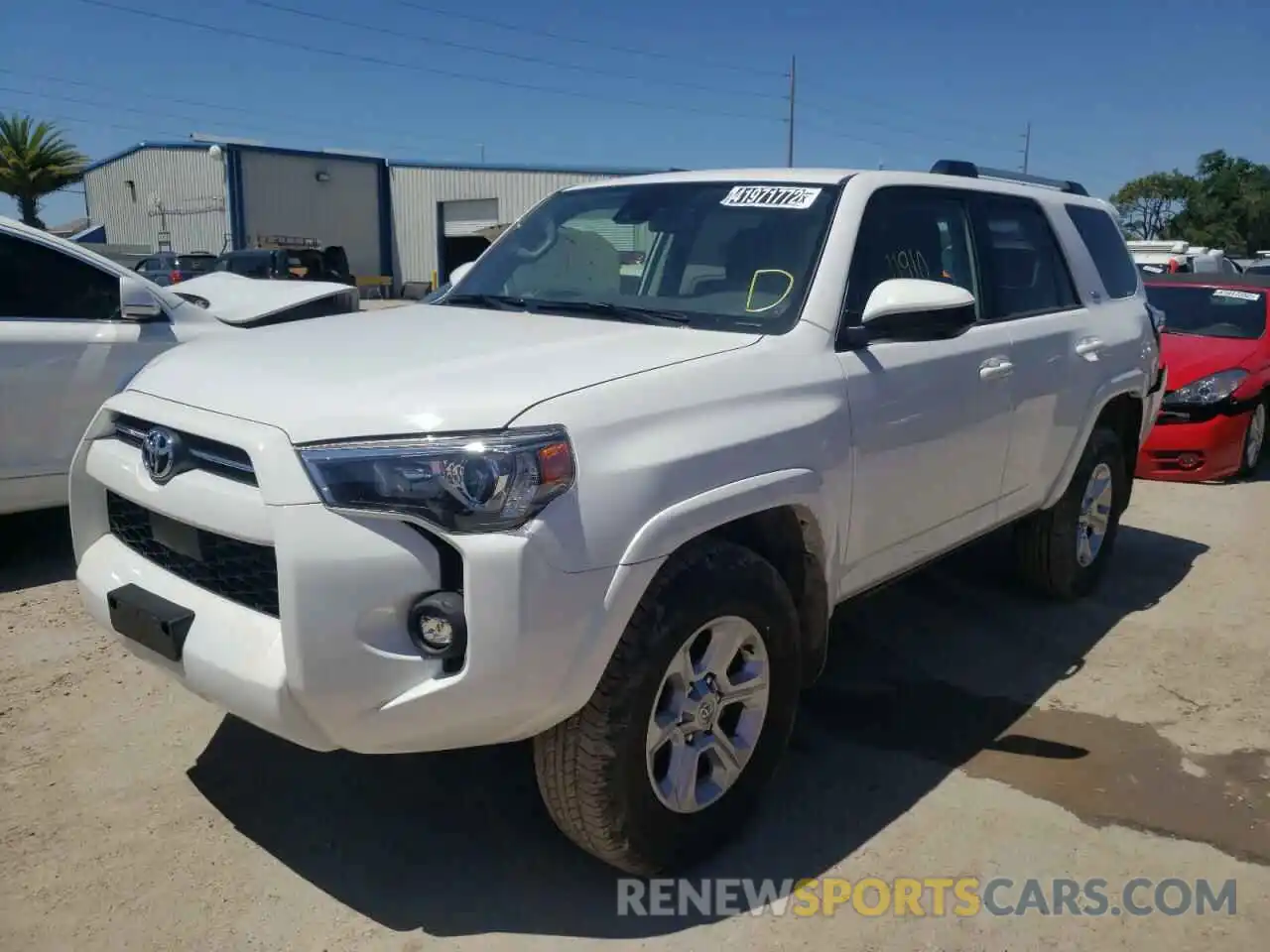 2 Photograph of a damaged car JTEMU5JR4N5980287 TOYOTA 4RUNNER 2022