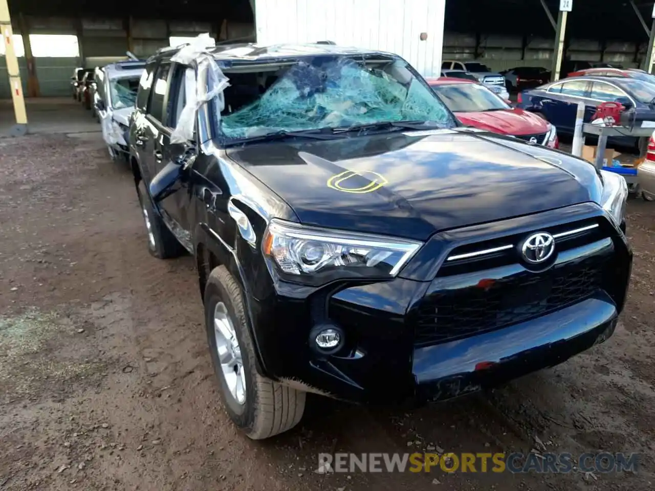 1 Photograph of a damaged car JTEMU5JR9N5974209 TOYOTA 4RUNNER 2022