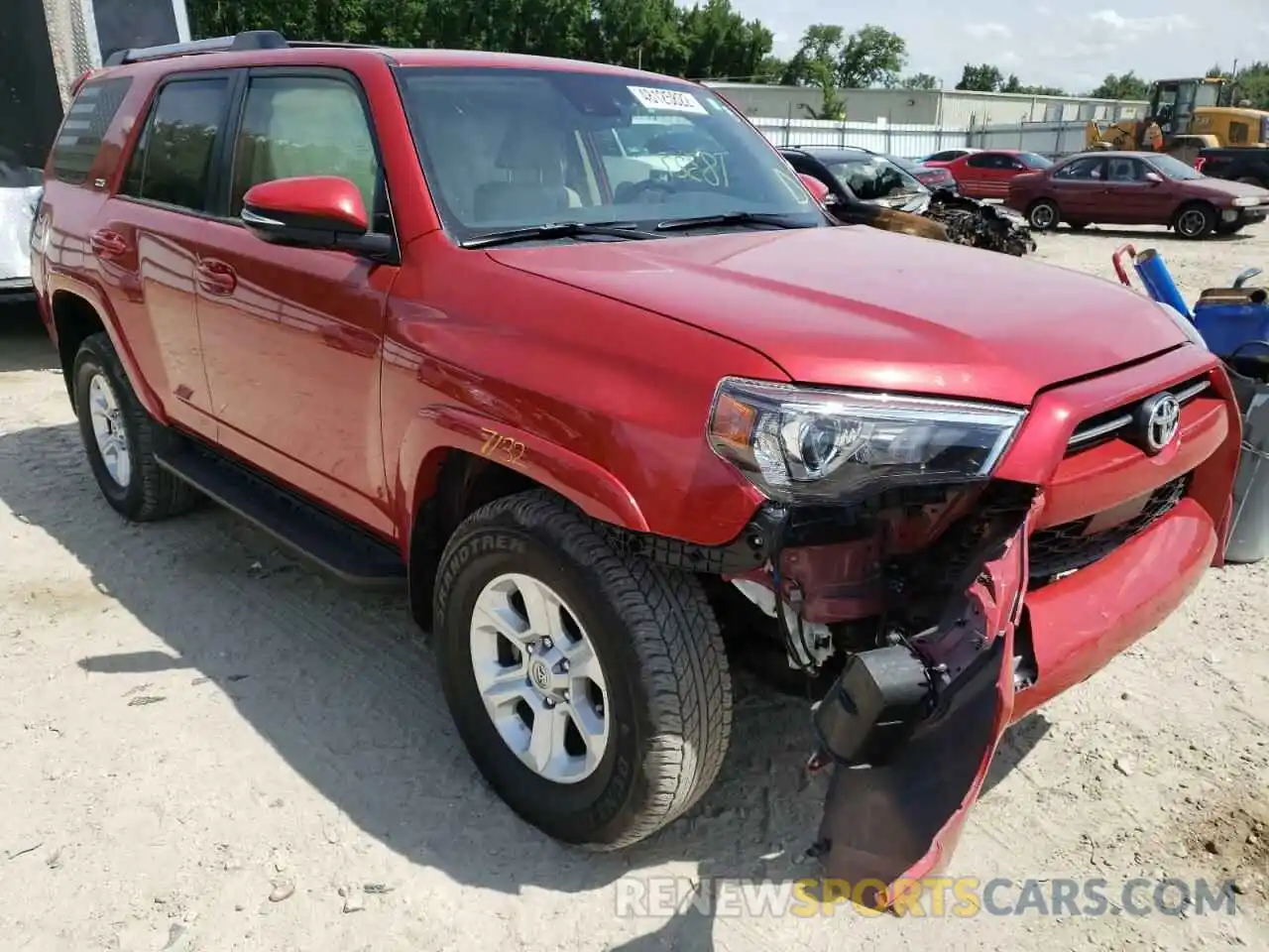 1 Photograph of a damaged car JTENU5JR2N6023395 TOYOTA 4RUNNER 2022