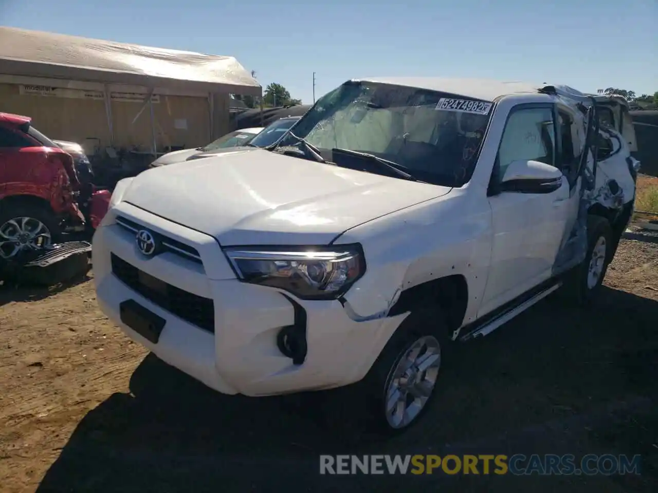 2 Photograph of a damaged car JTENU5JR3N6031408 TOYOTA 4RUNNER 2022