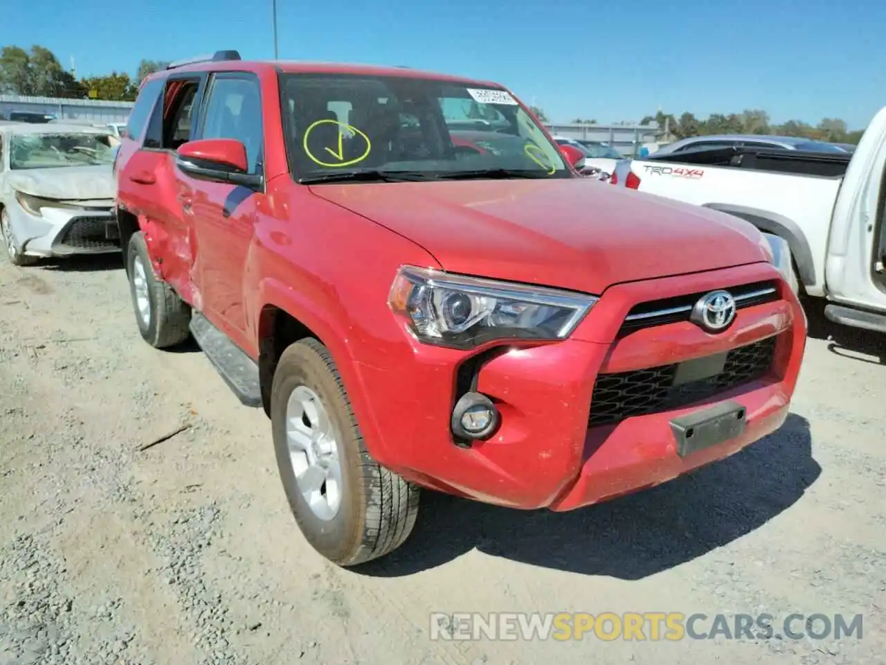 1 Photograph of a damaged car JTENU5JR4N5995747 TOYOTA 4RUNNER 2022